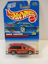 1998 Hot Wheels Dodge Caravan Orange Metro Hotel Shuttle 1026 5-spoke Wheels