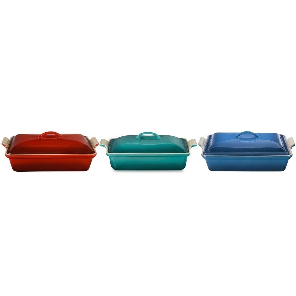 Le Creuset Heritage 4 Qt Covered Baker Stoneware