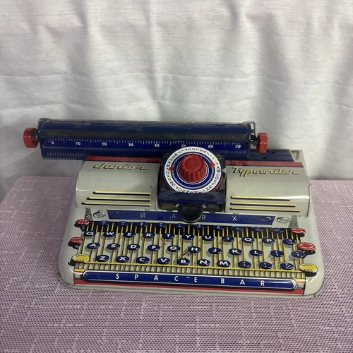 Marx Lithograph Tin Junior Typewriter Toy