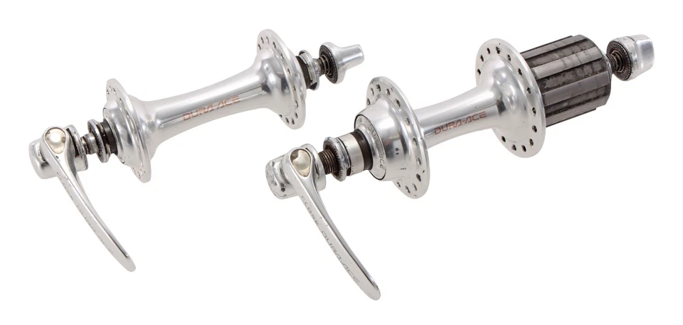 Cubo de bicicleta de estrada Shimano Dura-Ace HB-7700 Hyperglide 9 velocidades CONJUNTO 100/130mm 32H QR - Imagem 2 de 4