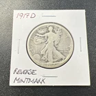 1917-D U.S. Liberty Walking Half Dollar 50c - .9 / Reverse Mintmark -No Reserve!