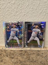2025 Topps Chrome Edgardo Henriquez Rookie Card Prism Refractor/Base RC Dodgers