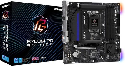 ASROCK Motherboard B760M PG RIPTIDE 12/ 13GEN CPU LGA1700 DDR5 Micro ATX #cv