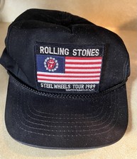 Vintage Rolling Stones Steel Wheels Tour Baseball Hat. Unworn Condition.