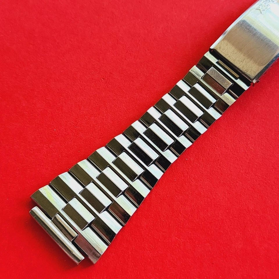 Timex Watch Bracelet 19mm End Links Vintage Band Stainless Steel Silver Band - image 3 of 4