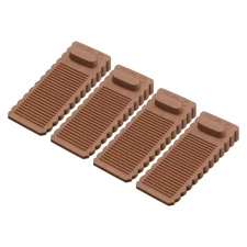 4 Pcs Door Stoppers for Bottom of Door, 1.57 Inch, Coffee