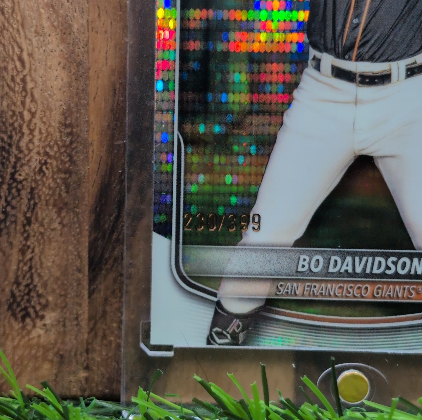 2024 Bowman Chrome Bowman Bo Davidson Pulsar /399 RC Giants view 6