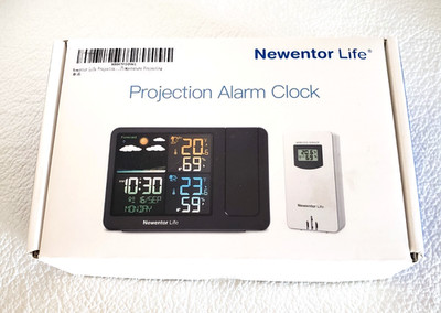 Newentor Q10 Projection Alarm Clock, Multi-functional, Weather Forecast NEW
