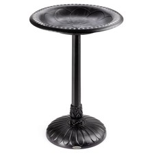 Christow Round Resin Garden Bird Bath – Lightweight & Easy to Weight with Sand