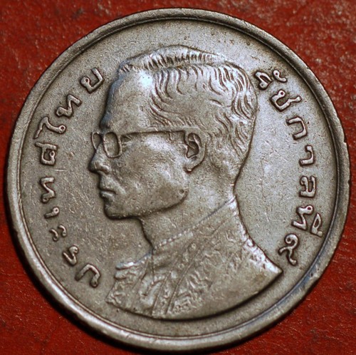 Thailandia 1 Baht 2520 (1977) Rama IX Y# 110 - Foto 5 di 6