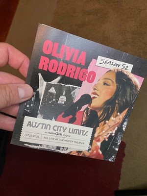 Olivia Rodrigo ACL TV Sn. 52 Official Taping program - 7.29.26