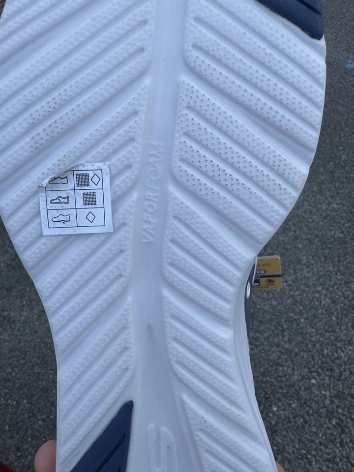 Skechers Men's Slip-Ins: Contour Foam - Cozy Fit Sneaker White/Navy size: 13us - Image 4 of 4