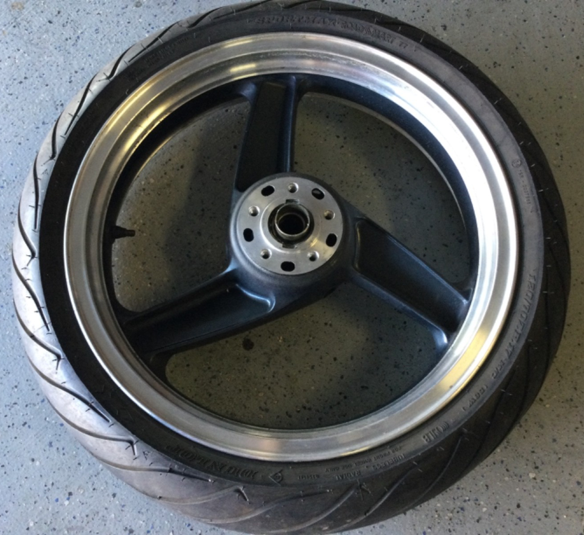 1993 Kawasaki ZX1100 ZX-11 Motorcycle Front Wheel Assembly for
