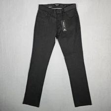 New Kenneth Cole Pants Mens 30x32 Black Slim Fit 5-Pocket Tech Water Resistant