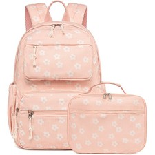 Backpack for Girls Kids Preschool Backpack with Lunch Box Kindergarten Bookba...