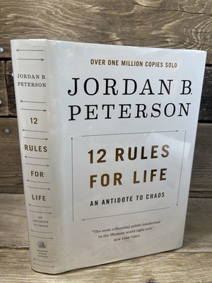 RARE 1 ST Edition 2 ND Print  12 Rules For Life Jordan Peterson Hardcover Book