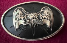 FABULOUS HARLEY DAVIDSON STERLING SCREAMING EAGLE BELT BUCKLE PRE-OWNED