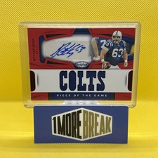 🔥2025 Certified Jeff Saturday Piece Of The Game Patch Auto 51/99 Ind. Colts🔥