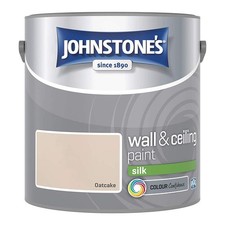 Johnstones Wall & Ceiling Silk Emulsion Paint 2.5l Oatcake - 8.64 per litre