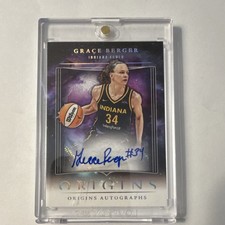 2024 Panini Origins WNBA Grace Berger Indiana Fever Autograph 