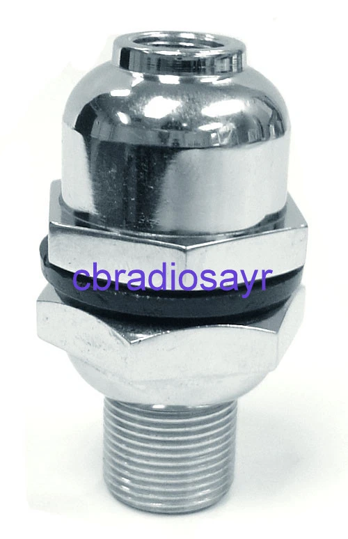 3/8 Chrome Heavy Duty Dome Mount - Suitable for CB Radio Antenna Aerial