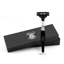 3 Edge Razor for Men, Women's Razor, Smart Grip Men's Razor, Beard Razor Black