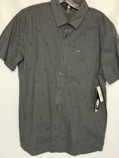 Sale NEW Medium VOLCOM Dress SHIRT button down short sleeve surf MSRP $58