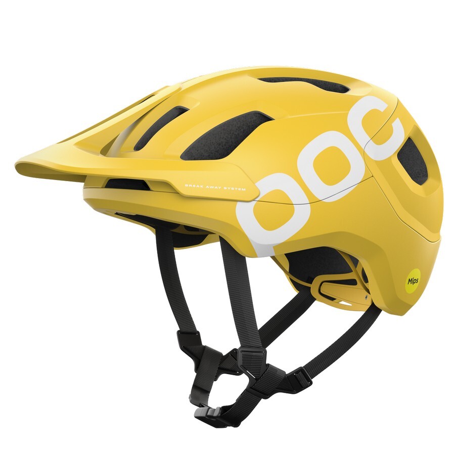 casco enduro mtb axion race mips giallo opaco POC trail all mountain
