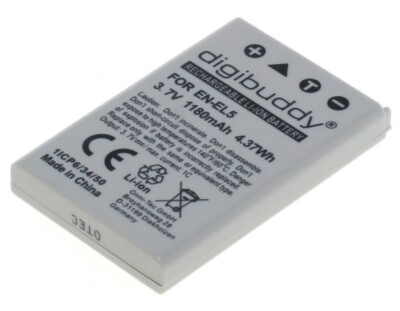 digibuddy Akku für Nikon Coolpix P510 / P520 / P530 / P5000 / Nikon EN-EL5