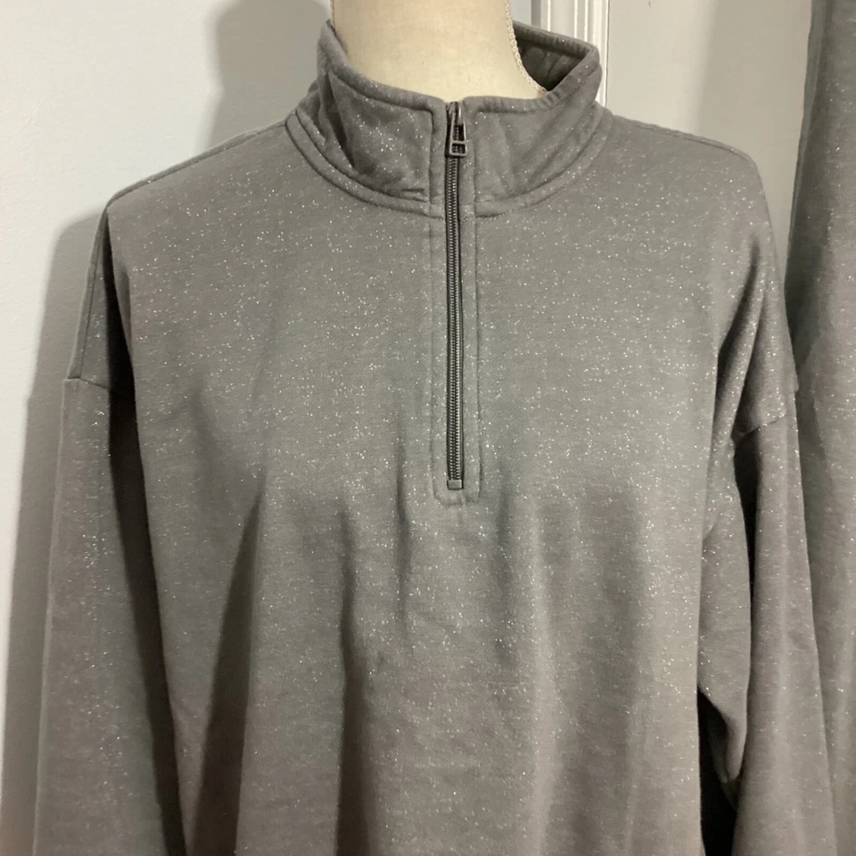 ИДЕОЛОГИЯ ЖЕНЩИН ПЛЮС 1 X 2 ИЗДЕЛИЯ КОМПЛЕКТ ТОЛСТОВКА И БЕГУНОВ СЕРЫЙ С LUREX FESTIV - Изображение 3 из 4