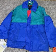Stearns Flotation Jacket Adult L Blue Colorblock Type III PFD Full Zip New