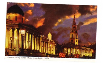 Postkarte - National Gallery & St. Martin In The Fields London (unbesendet)