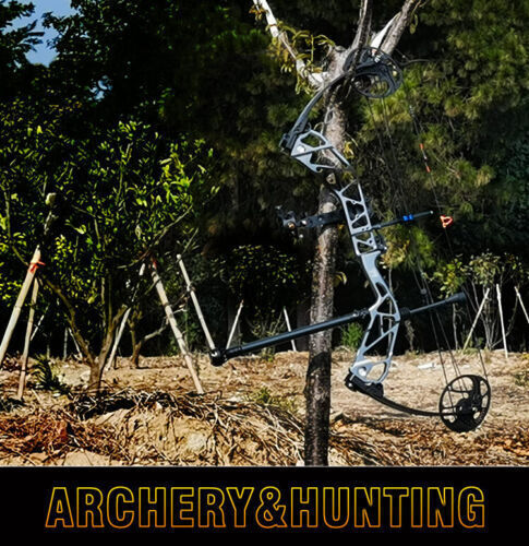 TOPOINT Compound Bow Set 19-70lbs Adjustable 320FPS Archery Hunting Target Shoot - Picture 9 of 24