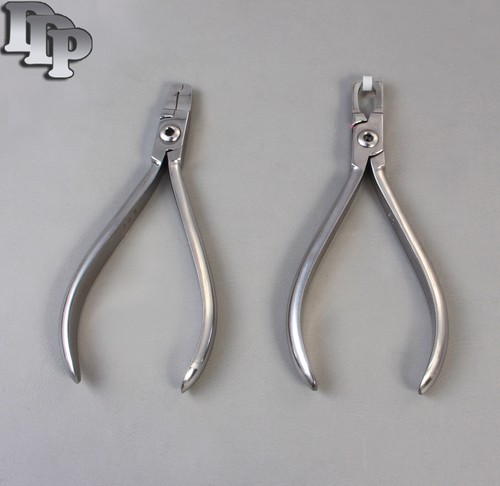  Set of 2 Primary Crown Crimping Plier & Posterior Band Removing Plier Dental - Afbeelding 1 van 2
