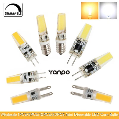 Dimmbare 9W 6W G4 G9 Leuchtmittel Cob LED 12V Warmweiß 220V 12 Volt Einrichtung - Bild 1 von 4