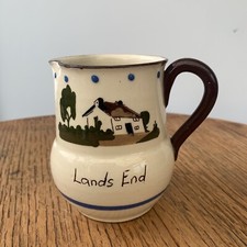 Vintage Jug Devon Torquay Motto Ware Earthenware Cream Jug Help Yourself To Milk