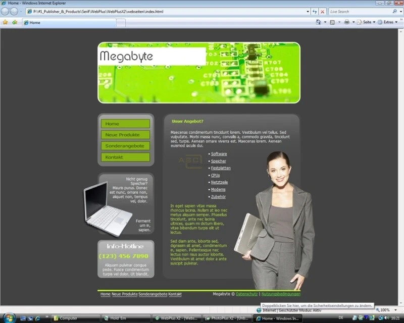 Serif WebPlus X2: Website Maker - DVD-Box für Windows 2000/XP/Vista/7 (NEU/OVP) - Bild 3 von 4