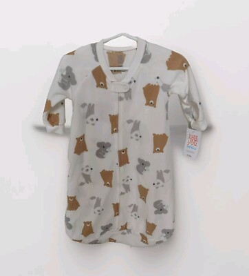 'Just One You' Made By Carters Baby 3-6M White Fleece Sleep