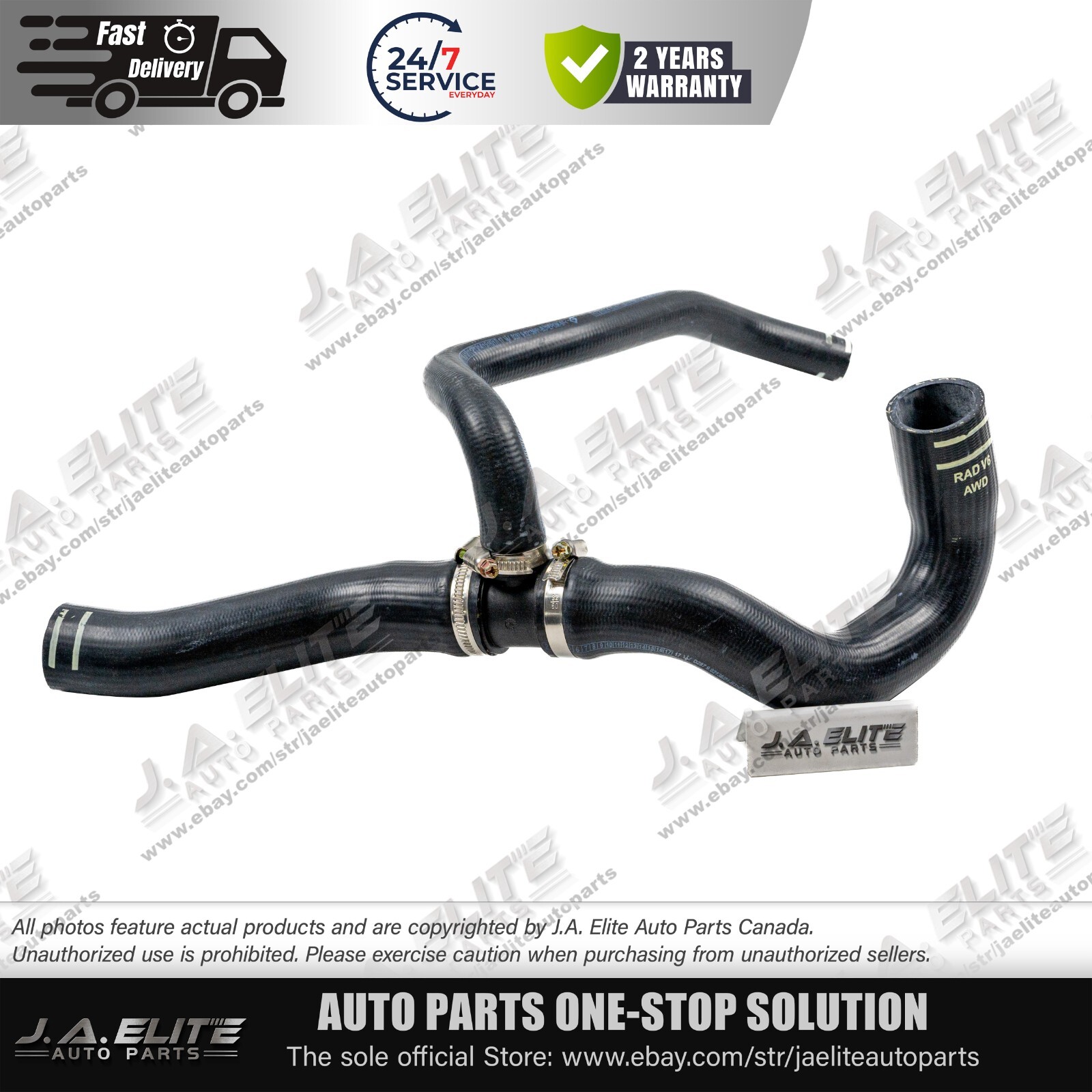 Radiator Water Outlet Hose for Maserati Ghibli, Quattroporte, Levante 3.0L V6