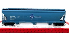 HO ACCURAIL GRAIN COVERED HOPPER ARCHER DANIELS MIDLAND ADM # 85130 METAL WHEELS