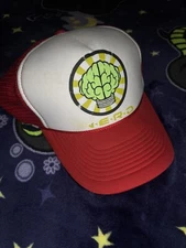 Rare authentic vintage NERD Pharrell  trucker hat Red N E R D N*E*R*D Otto