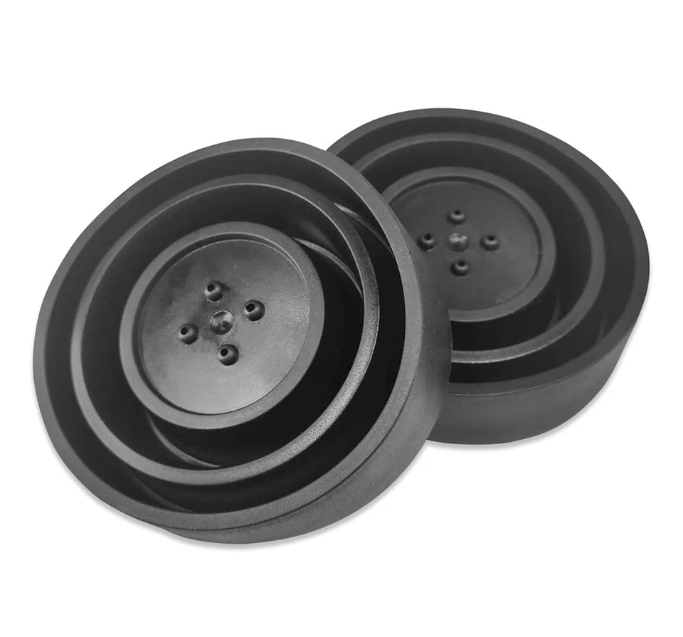 Cubierta antipolvo de faros 2 piezas universal de goma para automóvil carcasa LED tapa de sello cubierta negra Foto 4 de 4