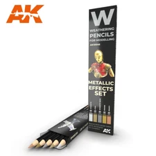 AK Interactive Weathering Pencil METALLICS Metal Effects Set (5 Pencils)AK-10046