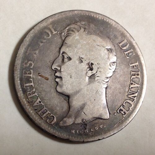 ~ France 1830 W FIVE 5 Francs - Charles X - Lille Mint
