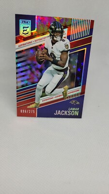 2022 Donruss Elite #13 Lamar Jackson Red Stars Aspirations /275 Ravens QB