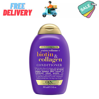 OGX Extra Strength Biotin & Collagen Conditioner, 13 fl oz (385 mL)