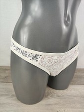 Boux Avenue Ivory Assini Classic Swim Crochet Bikini Bottoms RRP £14 NEW