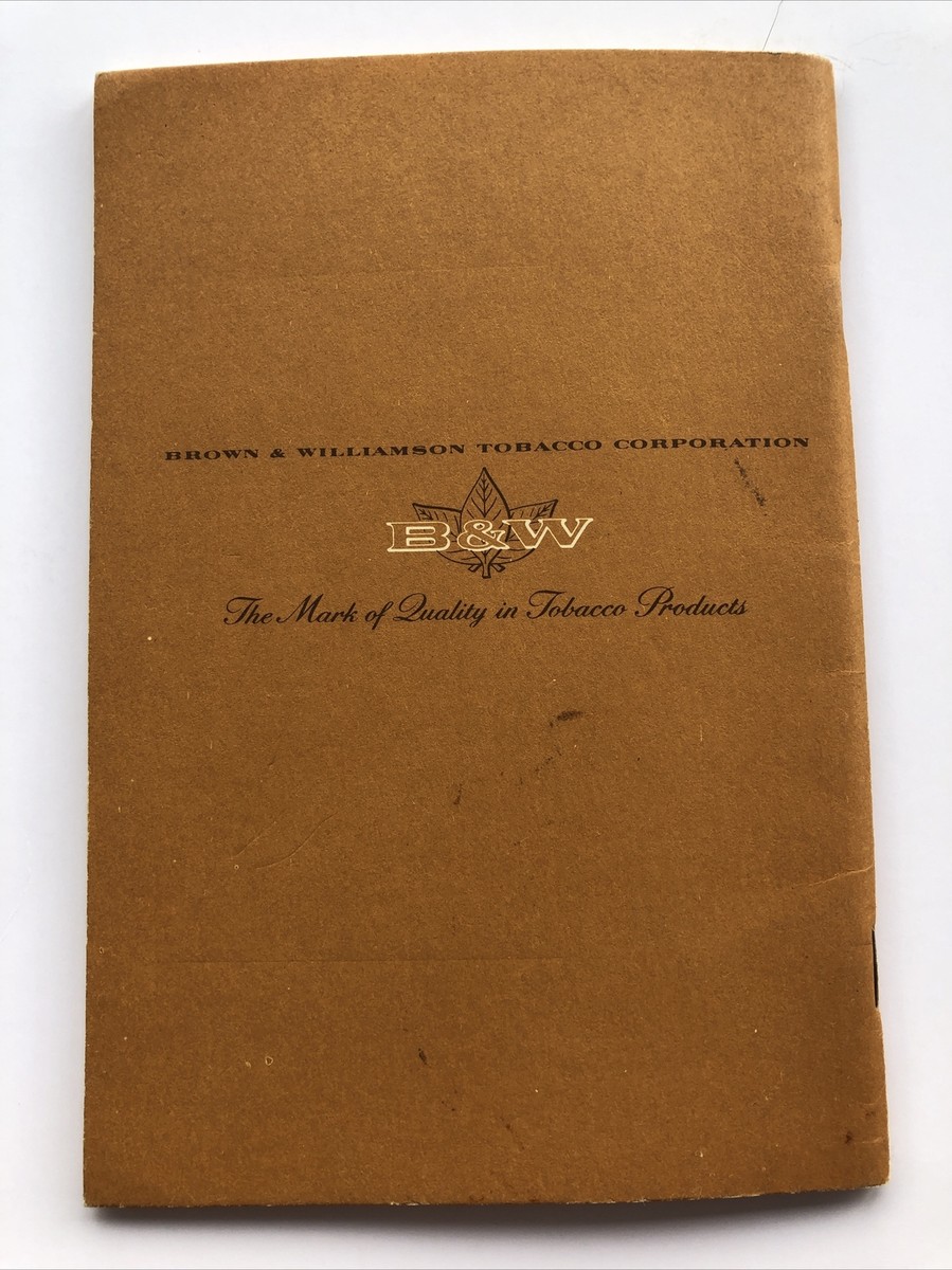 1960s A Tour of Historic Louisville KY Brown Williamson Tobacco Co Booklet 