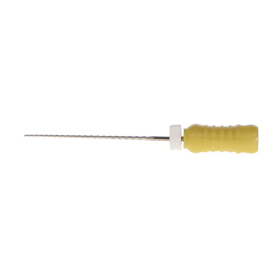House Brand Dentistry 400453 Hedstrom Files Stainless Steel 21mm #20 Yellow 6/Pk