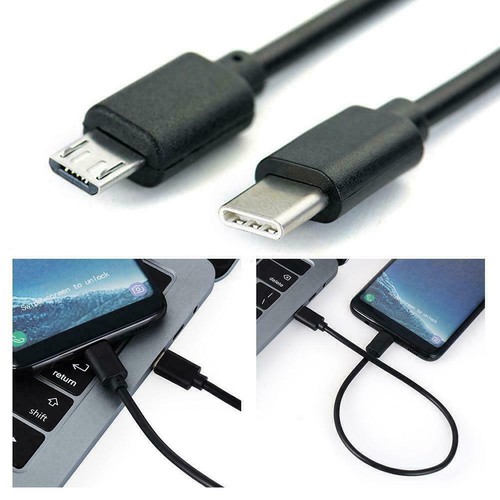 USB 3.1 USB-C Type C to Micro USB Male Sync OTG Charge Data Transfer J0F0 - Picture 7 of 10